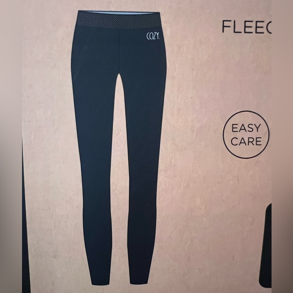 ⚜️🖤⚜️Rae Dunn COZY Fleece leggings - Picture 6 of 10